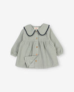 Load image into Gallery viewer, Soft Velour Dress- Eucalyptus
