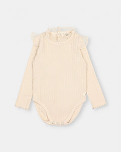 Warm Rib Bodysuit- Ivory