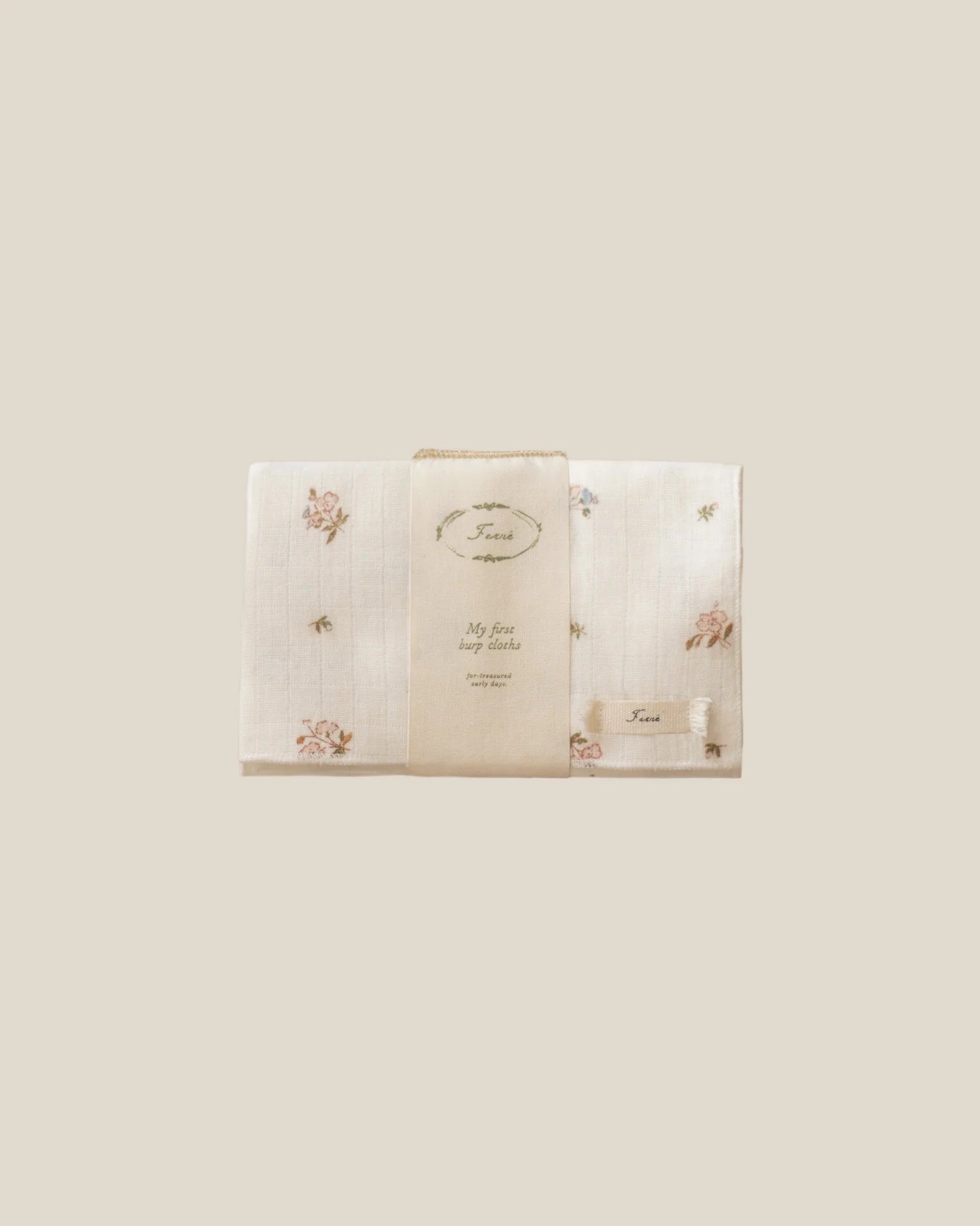 Burp cloth-Poppy (set of 2)