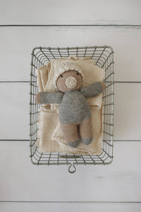 knit 100% Alpaca Baby Doll: Cocoa