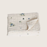 Load image into Gallery viewer, Organic Cotton Muslin Baby Blanket- Blueberry
