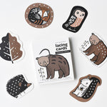 Charger l'image dans la galerie, Lacing Cards - Woodland Animals
