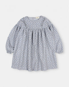 Soft Velour Dress- Soft Blue