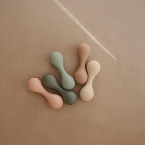 Silicone Baby Rattle Toy- Dried Thyme