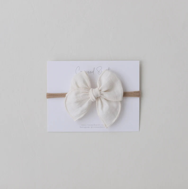 Small Fable Bow- White