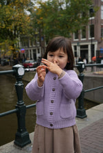 Load image into Gallery viewer, The Tanguis Cotton Cardigan - Dreamy Lilac
