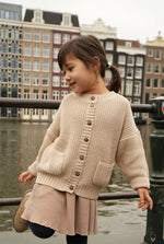 Load image into Gallery viewer, The Tanguis Cotton Cardigan - Oat Cream
