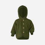 Load image into Gallery viewer, Engel Natur Hooded Jacket in Merino Wool- Reed Mélange
