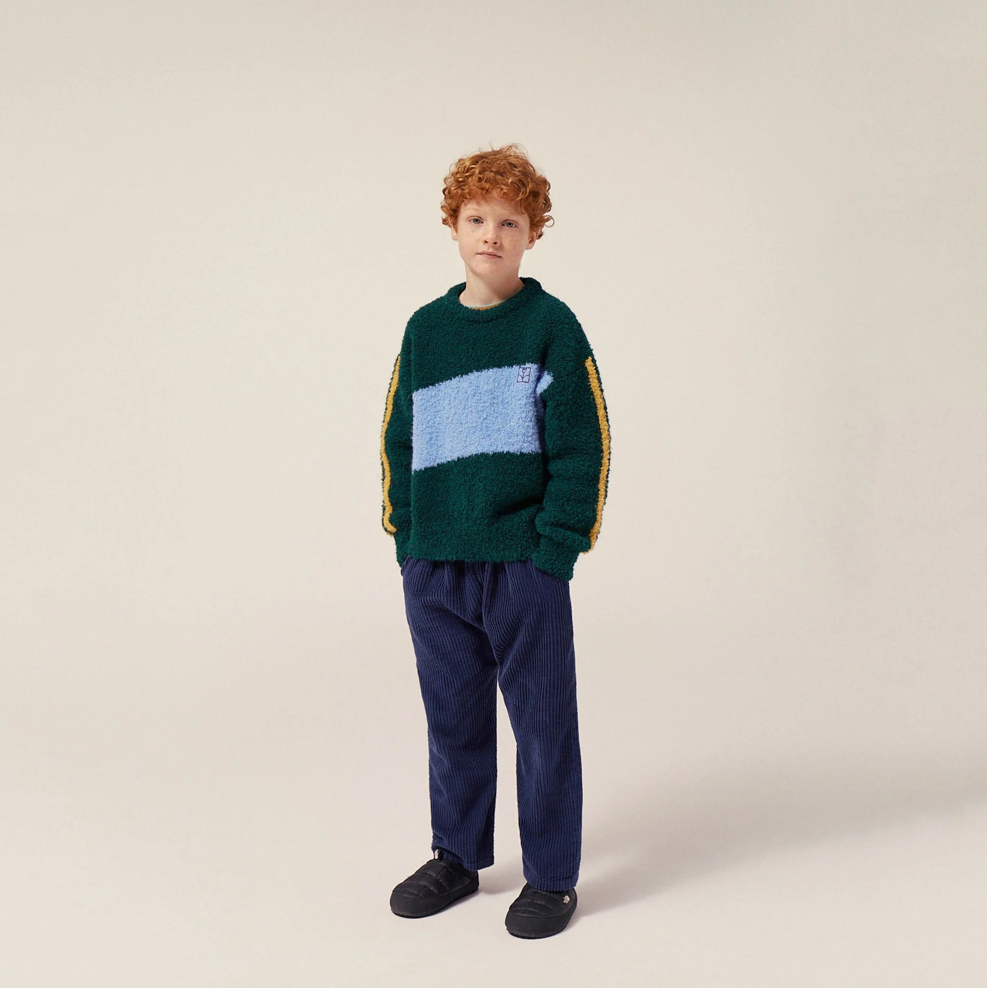 Navy Corduroy Kids Trousers