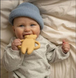 Load image into Gallery viewer, Moonie Bear Natural Rubber Teether - Cappuccino
