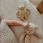 Load image into Gallery viewer, Moonie Bear Natural Rubber Teether - Cappuccino
