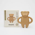 Load image into Gallery viewer, Moonie Bear Natural Rubber Teether - Cappuccino
