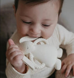 Load image into Gallery viewer, Moonie Bunny Natural Rubber Teether - Sand
