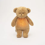 Load image into Gallery viewer, Moonie Organic Humming Bear With Lamp - Cappuccino
