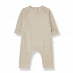Load image into Gallery viewer, Recycled Fleeced Jumpsuit- Beige
