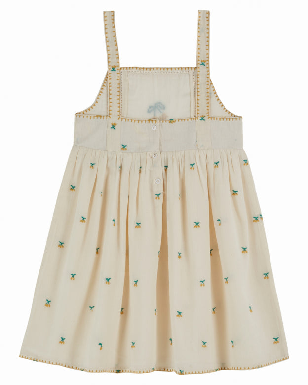 All Over Embroided Dress- Chantilly