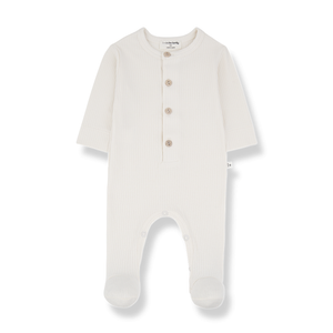 NINO Footed Jumpsuit- Ecru