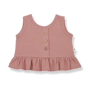 Rita Sleeveless Blouse- Coral