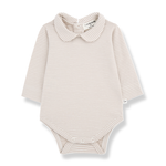 Load image into Gallery viewer, LOURDES Collar Stripe Body- Beige
