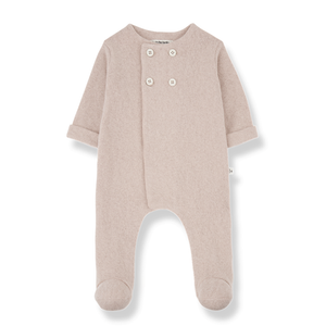 BAPTISTE Footed Jumpsuit- Nude