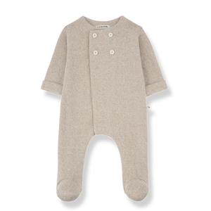 BAPTISTE Footed Jumpsuit- Beige