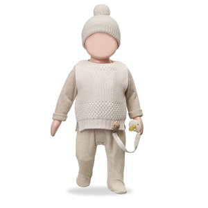 BAPTISTE Footed Jumpsuit- Beige