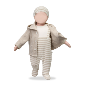 FRANCOIS Footed Overall- Beige