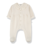 Load image into Gallery viewer, HELEN Footed Jumpsuit- Ecru
