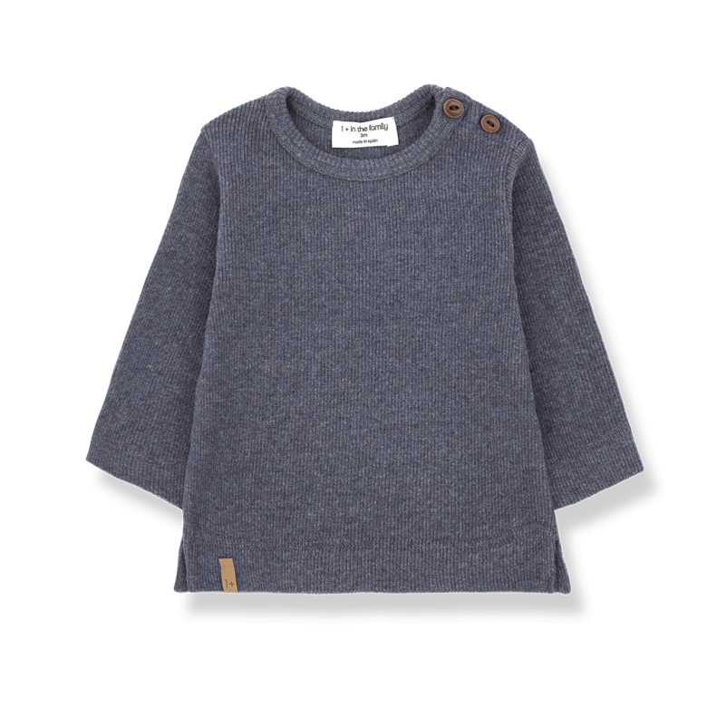 ALFONS Long Sleeve Tshirt- Denim