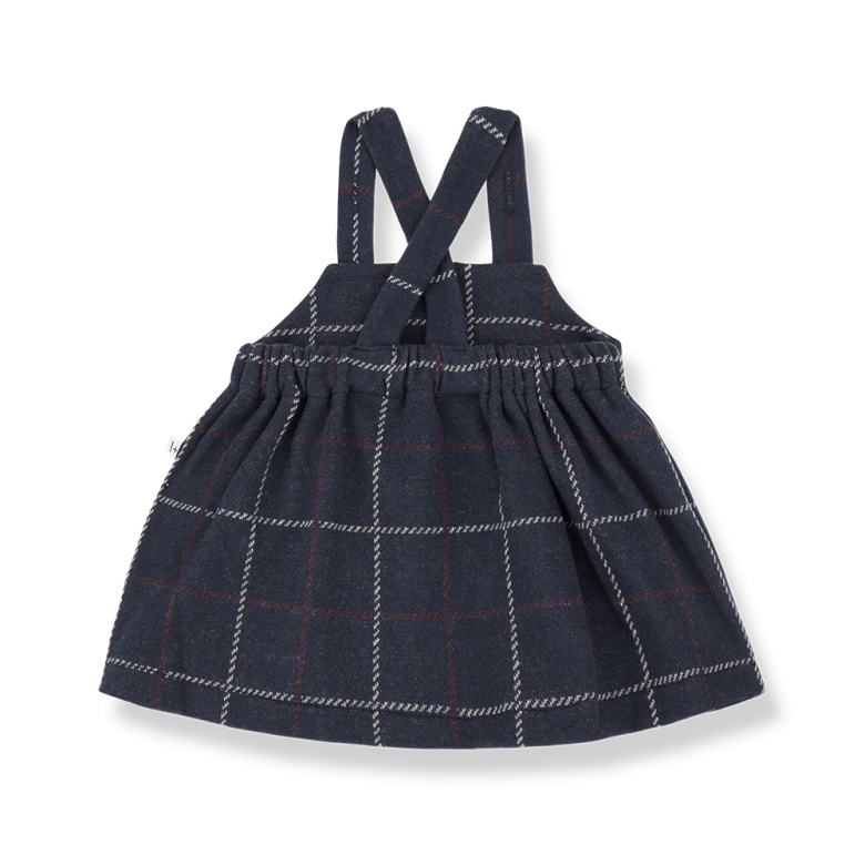 NINA Overall Dress- Dark Blue