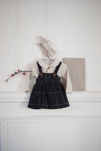 NINA Overall Dress- Dark Blue