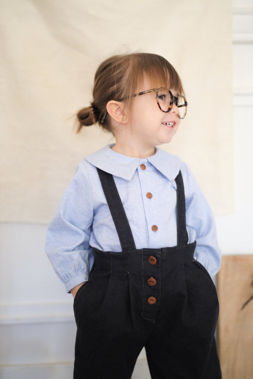 NADIA Collar Blouse- Blue