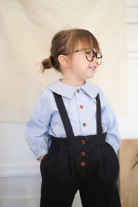 NADIA Collar Blouse- Blue