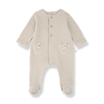 Load image into Gallery viewer, METZ Footed Jumpsuit- Beige
