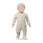 Load image into Gallery viewer, METZ Footed Jumpsuit- Beige
