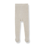 Load image into Gallery viewer, SIRACUSA Ribbed Plain Tights- Rice
