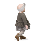 Load image into Gallery viewer, SIRACUSA Ribbed Plain Tights- Rice
