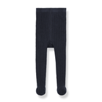 Load image into Gallery viewer, SIRACUSA Ribbed Plain Tights- Blue
