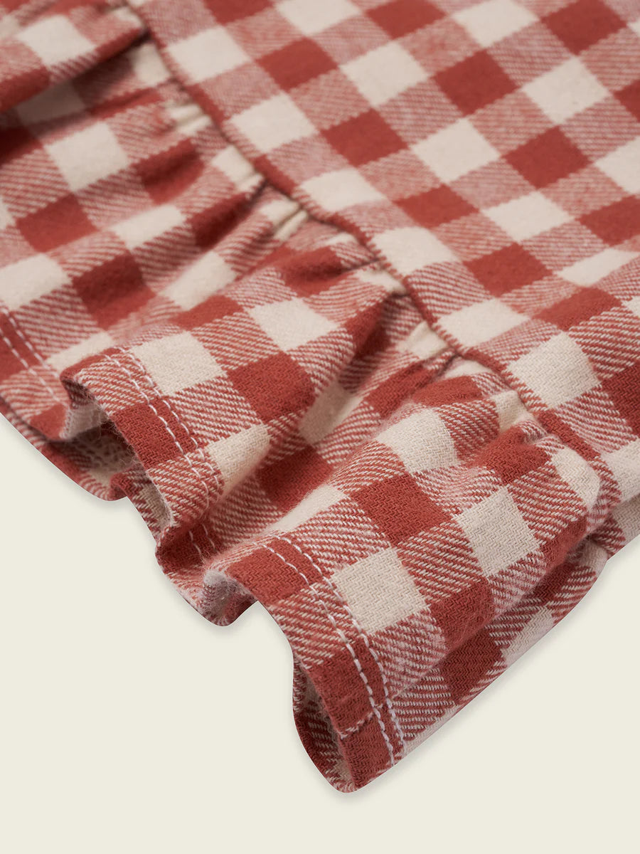Paprika Gingham Frill Pants