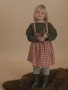Paprika Gingham Tribe Skirt