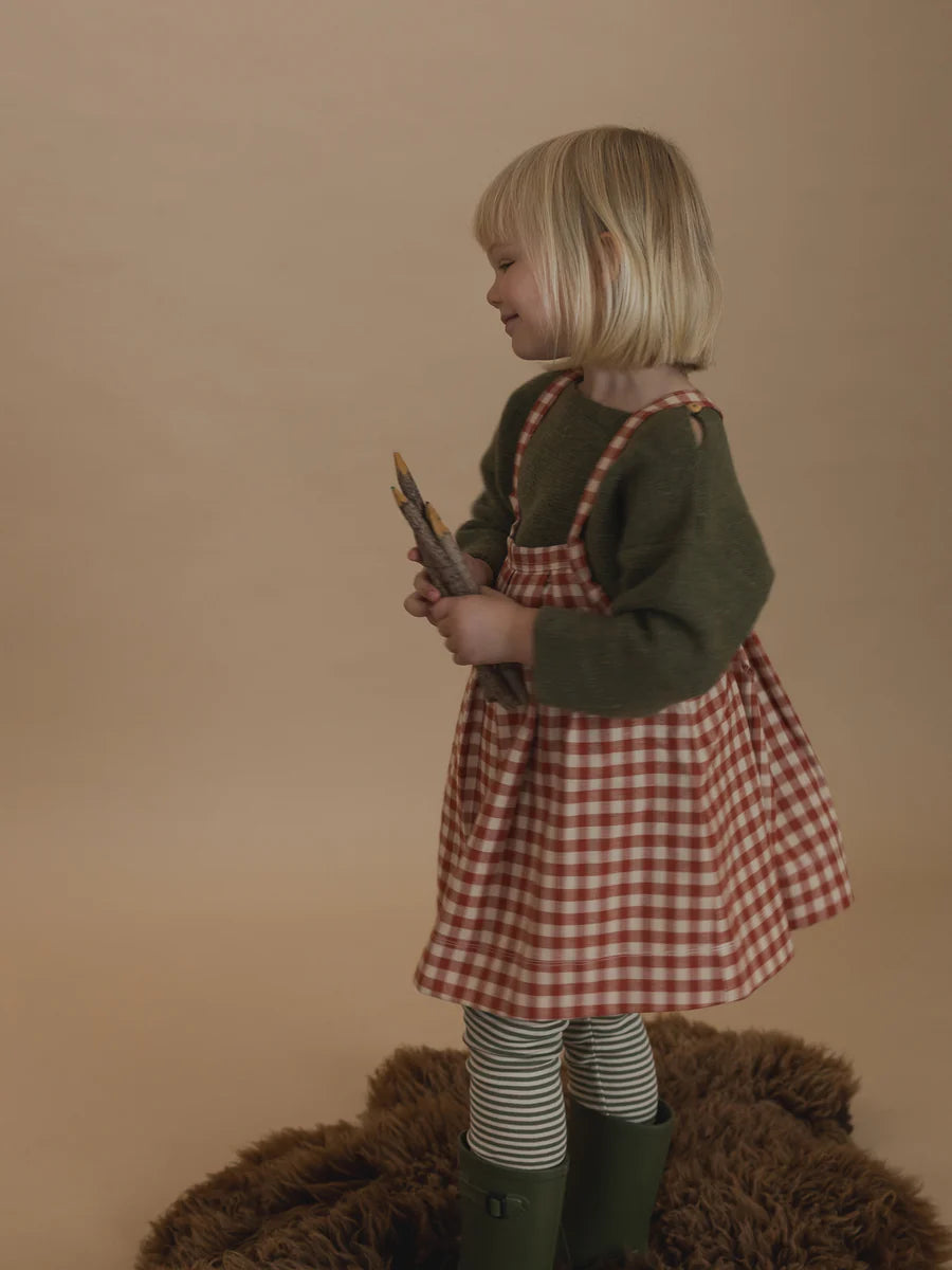 Paprika Gingham Tribe Skirt