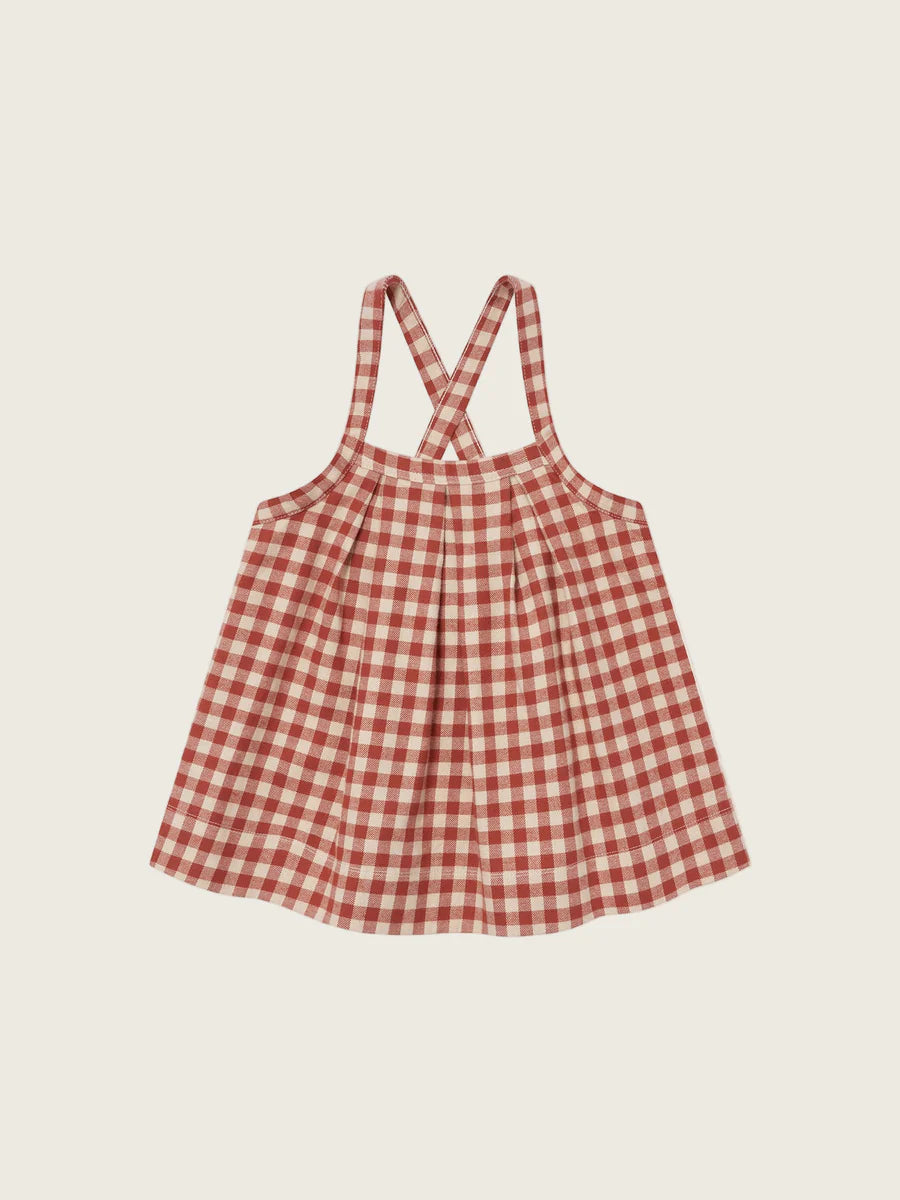 Paprika Gingham Tribe Skirt