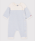 Charger l'image dans la galerie, Striped wool and cotton knit baby romper
