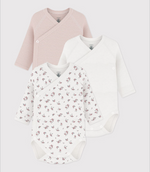 Charger l'image dans la galerie, Pack of long-sleeved printed cotton wrapover bodies
