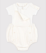 Load image into Gallery viewer, Cotton/ Linen Baby Set with Embroidered Detail
