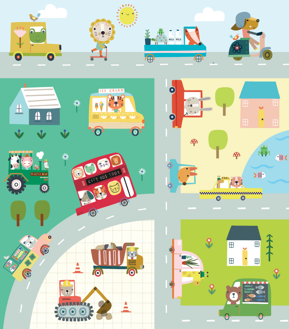 A Day on Busy Boulevard- 48 Piece
