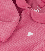 Charger l'image dans la galerie, Baby Velour Sleeper with Plain Collar
