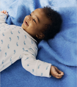 Load image into Gallery viewer, Baby velour Sleeper- Whale with collar

