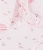 Charger l'image dans la galerie, Velour pyjama with a collar and floral print
