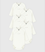 Charger l'image dans la galerie, Set of 5 long-sleeved crossover bodysuits

